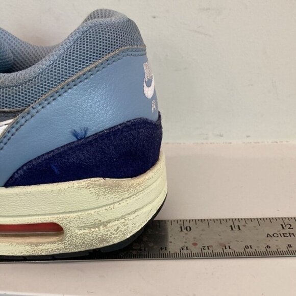 NIKE Air Max 1 Blue Essential Running Shoe Size 6 - Picture 12 of 13